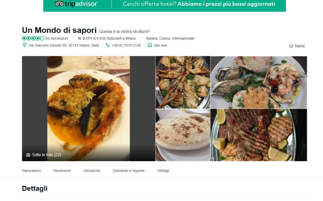Tripadvisor recensioni
