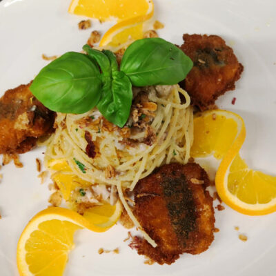 Spaghetti con sarde e bottarga