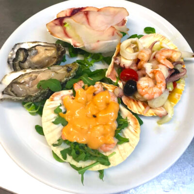 Antipasto di pesce della casa