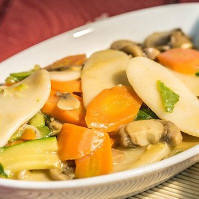 Gnocchi di riso con verdure