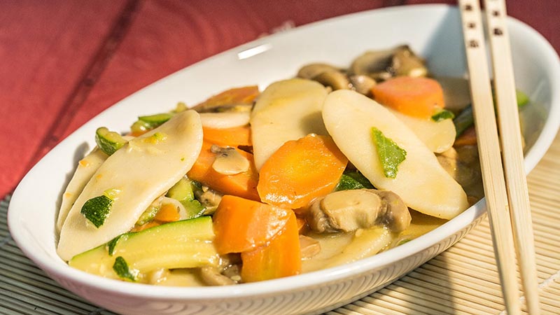 Gnocchi di riso con verdure al Ristorante un Mondo di Sapori a Milano