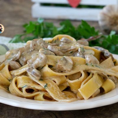 Pappardelle con funghi porcini